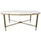 Mid-Century Marble and Gilt Brass Edge Base Coffee Table from Maison Jansen, 1960s 6