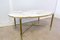 Mid-Century Marble and Gilt Brass Edge Base Coffee Table from Maison Jansen, 1960s, Image 4