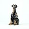 Vintage Doberman Pitcher Statue in Porcelain from Jikohera, Czechoslovakia, 1960s 8