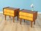 Tables de Chevet Bicolores, 1950s, Set de 2 2