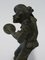 Antike Jugendstil Antimon Jestel Joker Skulptur 5