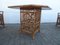 Juego de mesa de comedor y sillas vintage de bambú, años 70. Juego de 5, Imagen 6