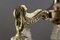 Lámpara de araña estilo Art Déco de bronce y vidrio escarchado, años 30, Imagen 8