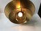Vintage Danish Adjustable Brass Ceiling Lamp from Vitrika, 1970s 8
