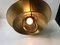 Vintage Danish Adjustable Brass Ceiling Lamp from Vitrika, 1970s, Image 8