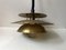 Vintage Danish Adjustable Brass Ceiling Lamp from Vitrika, 1970s 1