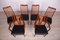 Mid-Century Teak and Leather Dining Chairs by Leslie Dandy for G-Plan, 1960s, Set of 6 4