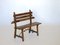 Rustic Wood and Wrought Iron Bench, 1920s, Image 2