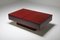 Vintage Red Lacquered Sliding Coffee Table by Jean Claude Mahey, 1980s 7