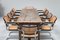 Tavolo da pranzo antico da refettorio rustico in quercia, inizio XIX secolo, Immagine 8