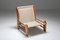 Pinewood and Canvas Lounge Chair, 1970s, Image 10