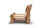 Pinewood and Canvas Lounge Chair, 1970s, Image 15