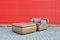 Confidential Sofa, Armchair & Ottoman Living Room Set by Alberto Rosselli for Saporiti Italia, 1970s, Set of 3, Image 20