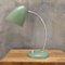 Lampada da tavolo flessibile laccata verde e placcata in cromo, anni '50, Immagine 1