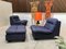 German Modular Lounge Chairs and Ottoman Set, 1960s, Set of 3 11