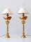 Tischlampen aus Vergoldeter Bronze Dove von Pierre Casenove für Fondica, Frankreich, 1980er, 2er Set 6