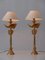 Tischlampen aus Vergoldeter Bronze Dove von Pierre Casenove für Fondica, Frankreich, 1980er, 2er Set 7