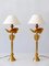 Tischlampen aus Vergoldeter Bronze Dove von Pierre Casenove für Fondica, Frankreich, 1980er, 2er Set 5