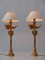 Tischlampen aus Vergoldeter Bronze Dove von Pierre Casenove für Fondica, Frankreich, 1980er, 2er Set 4