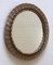 Vintage Round Rattan Mirror, 1960s 1