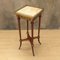French Empire Mahogany Side or Flower Table with Marble Top, 1800s, Image 1
