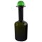 Bottiglia grande in vetro verde artistico con sfera verde di Otto Brauer per Holmegaard, anni '60, Immagine 1