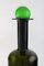 Bottiglia grande in vetro verde artistico con sfera verde di Otto Brauer per Holmegaard, anni '60, Immagine 2