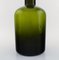 Large Vase Bottle in Green Art Glass with Blue Ball by Otto Brauer for Holmegaard, 1960s 3