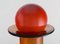 Colossal Vase Bottle in Brown Art Glass with Red Ball by Otto Brauer for Holmegaard, 1960s 5