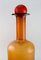 Colossal Vase Bottle in Brown Art Glass with Red Ball by Otto Brauer for Holmegaard, 1960s, Image 3