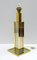 Lámpara de mesa italiana Mid-Century de latón y metal cromado, años 70, Imagen 4