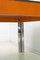 Mid-Century Italian Chrome Metal and Leather Dining Table, 1970s 8