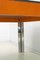 Mid-Century Italian Chrome Metal and Leather Dining Table, 1970s, Image 8