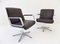 Leather Model Delta 2000 Lounge Chairs by Delta Design for Wilkhahn, 1960s, Set of 2 2