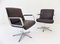 Leather Model Delta 2000 Lounge Chairs by Delta Design for Wilkhahn, 1960s, Set of 2, Image 2