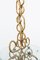 Lámpara de pie Mid-Century con cadena de oro, años 60, Imagen 4