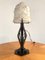 Art Deco French Thick Molded Glass Table Lamp, 1950s, Image 15