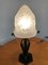 Art Deco French Thick Molded Glass Table Lamp, 1950s, Image 5