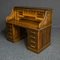 Antique Edwardian Oak Roll Top Desk, Image 9