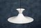 Mid-Century Danish White Lacquered Trumpet Ceiling Lamp, 1960s 1
