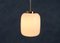 Mid-Century Danish White Glass and Brass Pendant Lamp, 1960s, Image 4