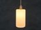 Mid-Century Danish White Opaline Fluted Glass Pendant Lamp, 1960s, Image 4