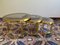Round Brass and Bronze Nesting Tables, 1970s, Set of 3 1