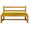 Vintage French Bench with Cushion, 1970s, Image 1