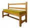 Vintage French Bench with Cushion, 1970s 3