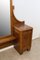 Art Deco Style Dressing Table with Red Marble Top & Full Length Mirror, 1950s 6