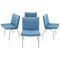Airport Lounge Chairs by Hans J. Wegner for A.P. Stolen, 1960s, Set of 4 1