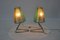 Table ou Lampes de Chevet Mid-Century, 1960s, Set de 2 3