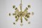 Mid-Century Brass Sputnik Pendant Lamp, 1970s 4