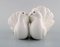 Vintage Spanish Porcelain Pigeons and Mandarin Duck Figurines from Lladro, 1980s, Set of 2, Image 2